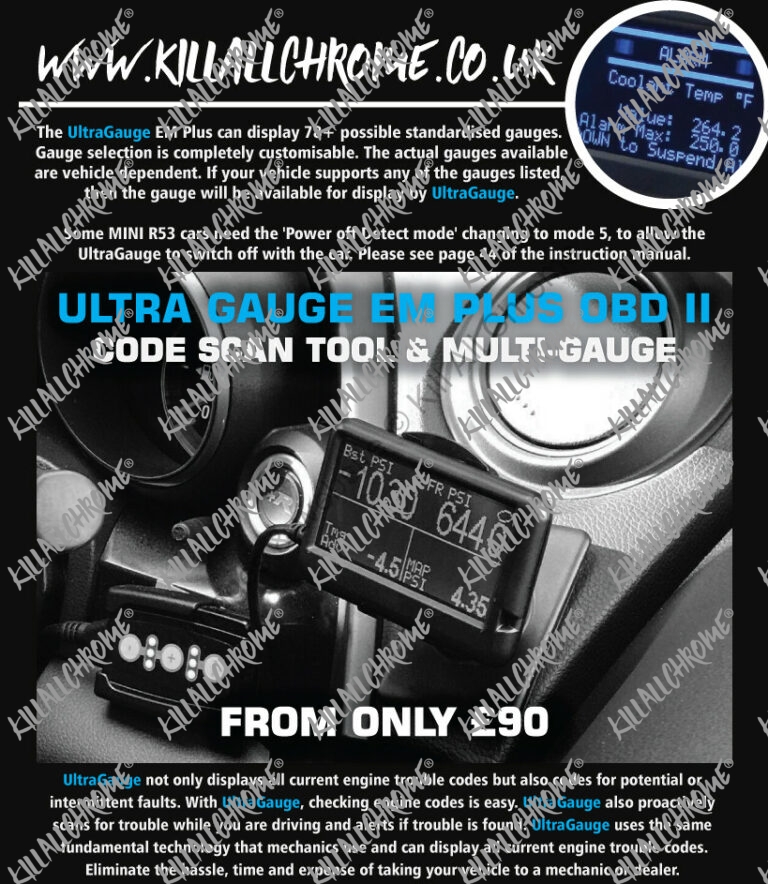 UltraGauge EM Plus= OBD II Code Scan Tool + MultiGauge V1.4 PLUS