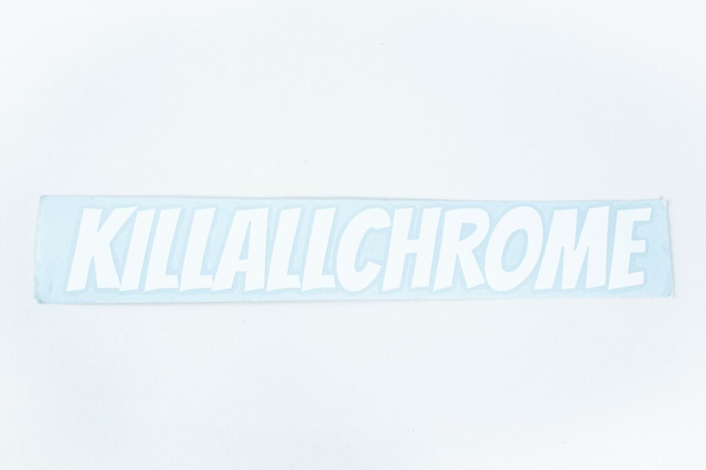 Logo Banner Sticker – Mini Bitz or Kill All Chrome – KillAllChrome®