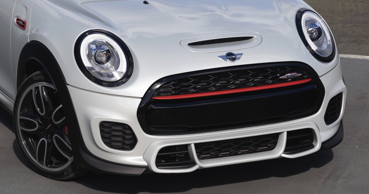 Mini F56 LCI 2 Front Grille Strip Cover JCW Red Gloss Cooper S JCW