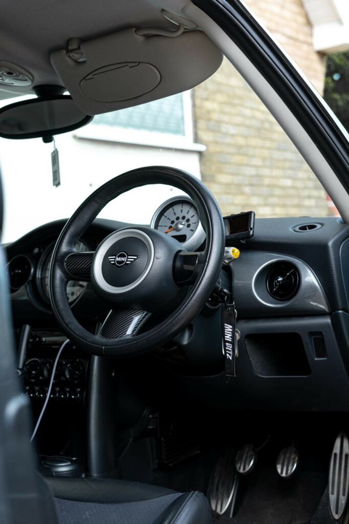 Mini Steering Wheel Gel Emblem Badge Overlay – R53 R56 F56 – Fits all ...