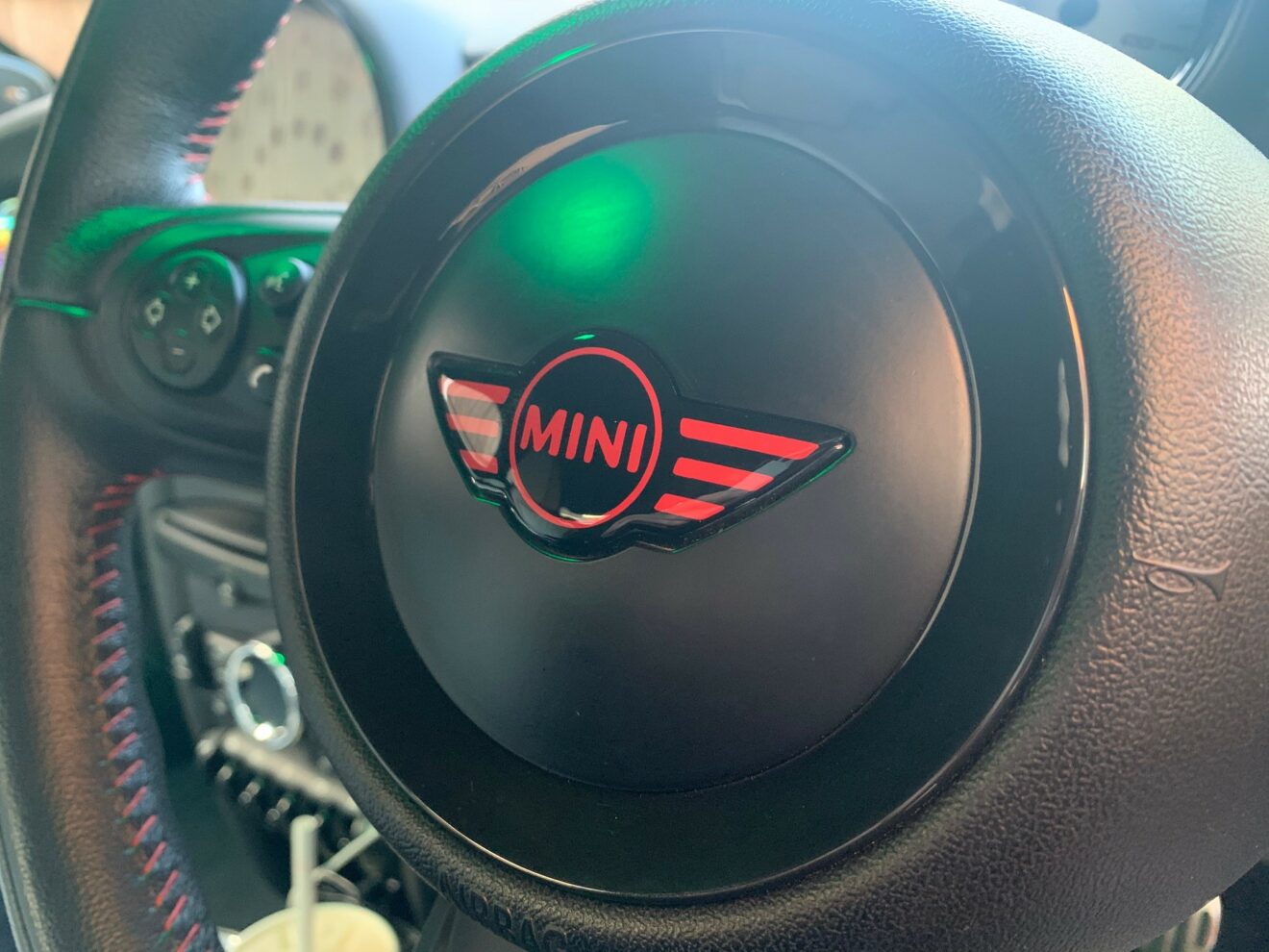 Mini Steering Wheel Gel Emblem Badge Overlay – R53 R56 F56 – Fits all ...