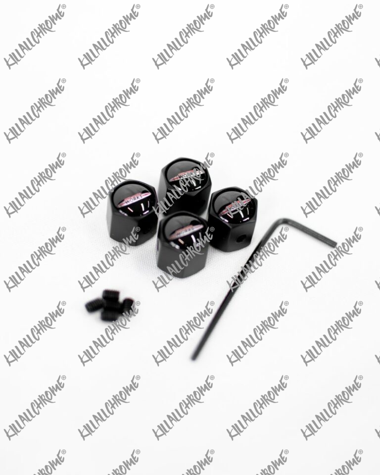 MINI JCW DUST CAPS ANTI THEFT KillAllChrome®