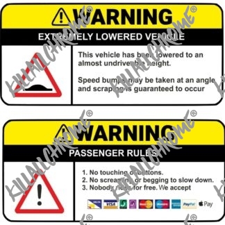 Warning Stickers - Funny