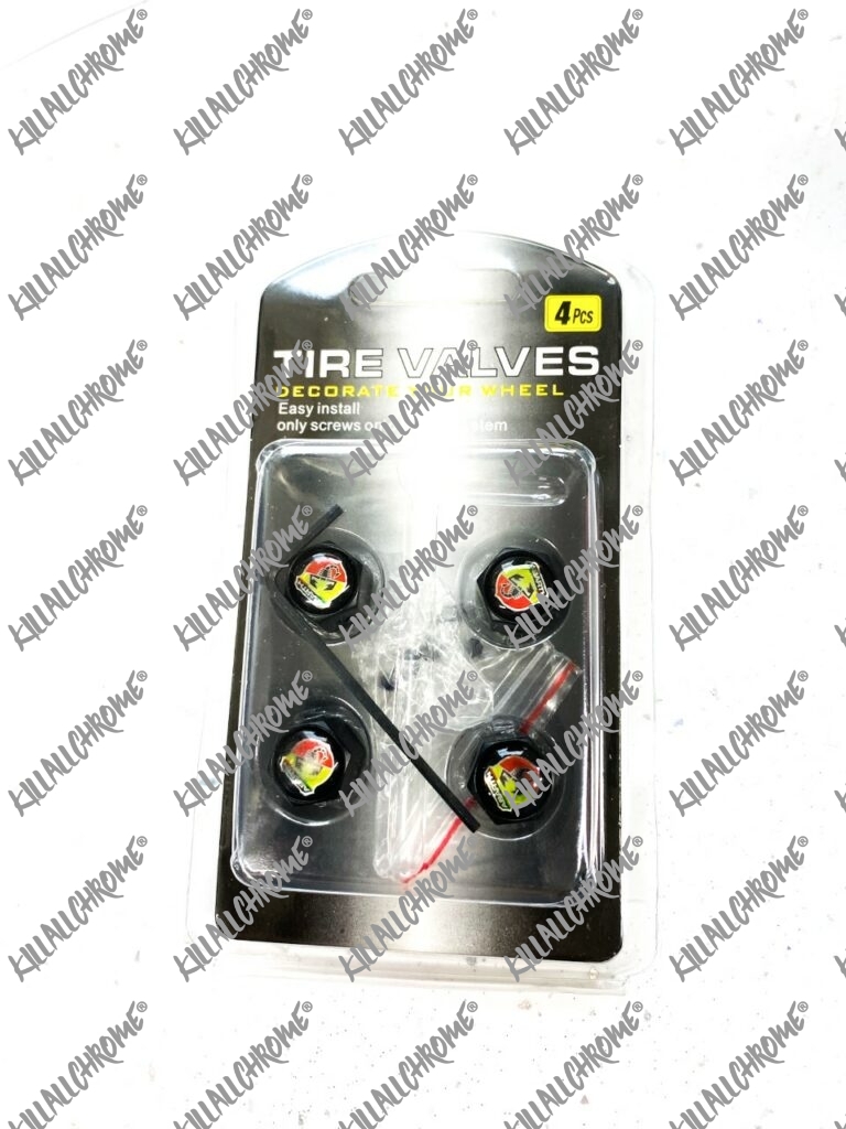 Abarth Anti Theft Dust Caps KillAllChrome®