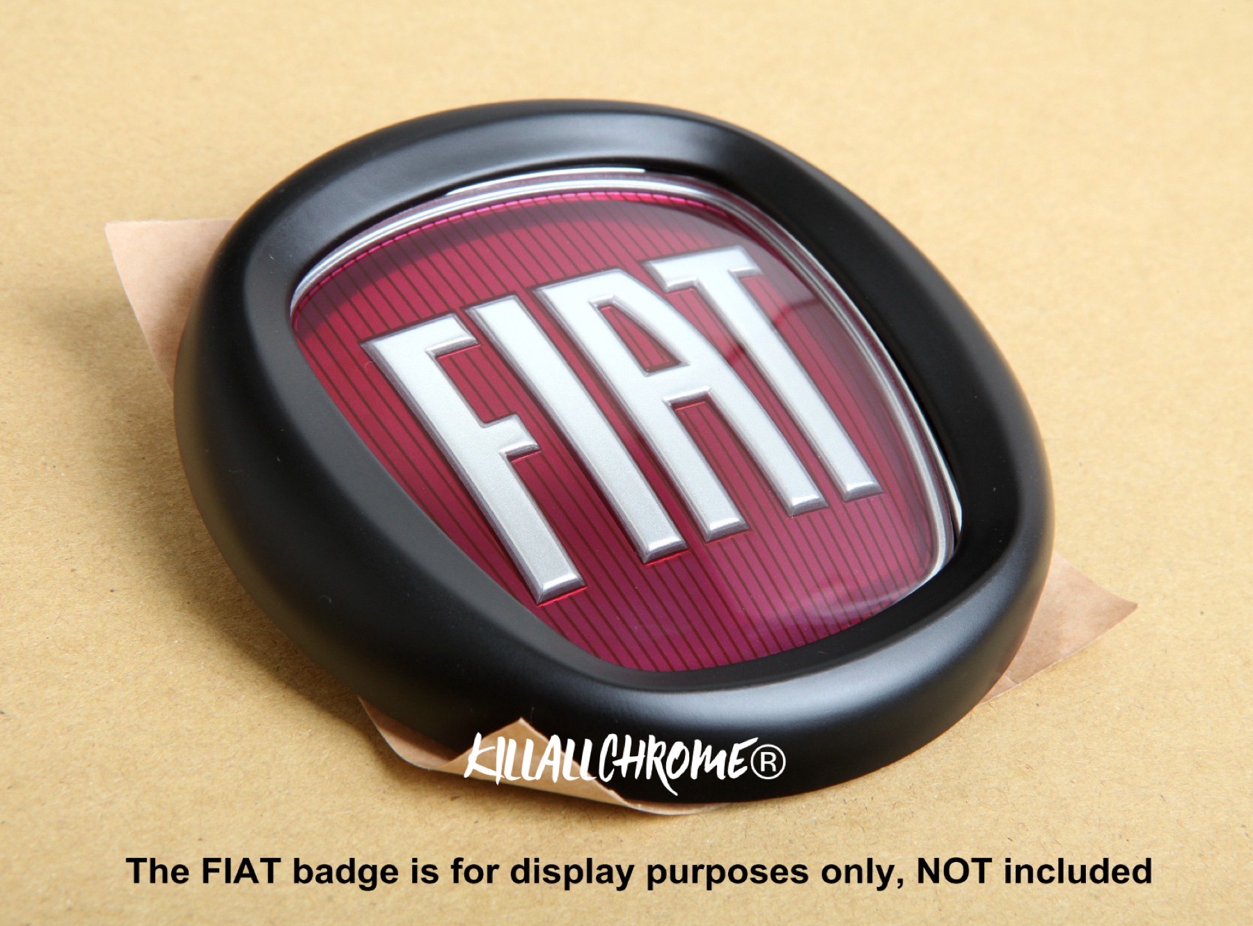 Rear Badge Cover Fiat 500 – Logo Frame – KillAllChrome®