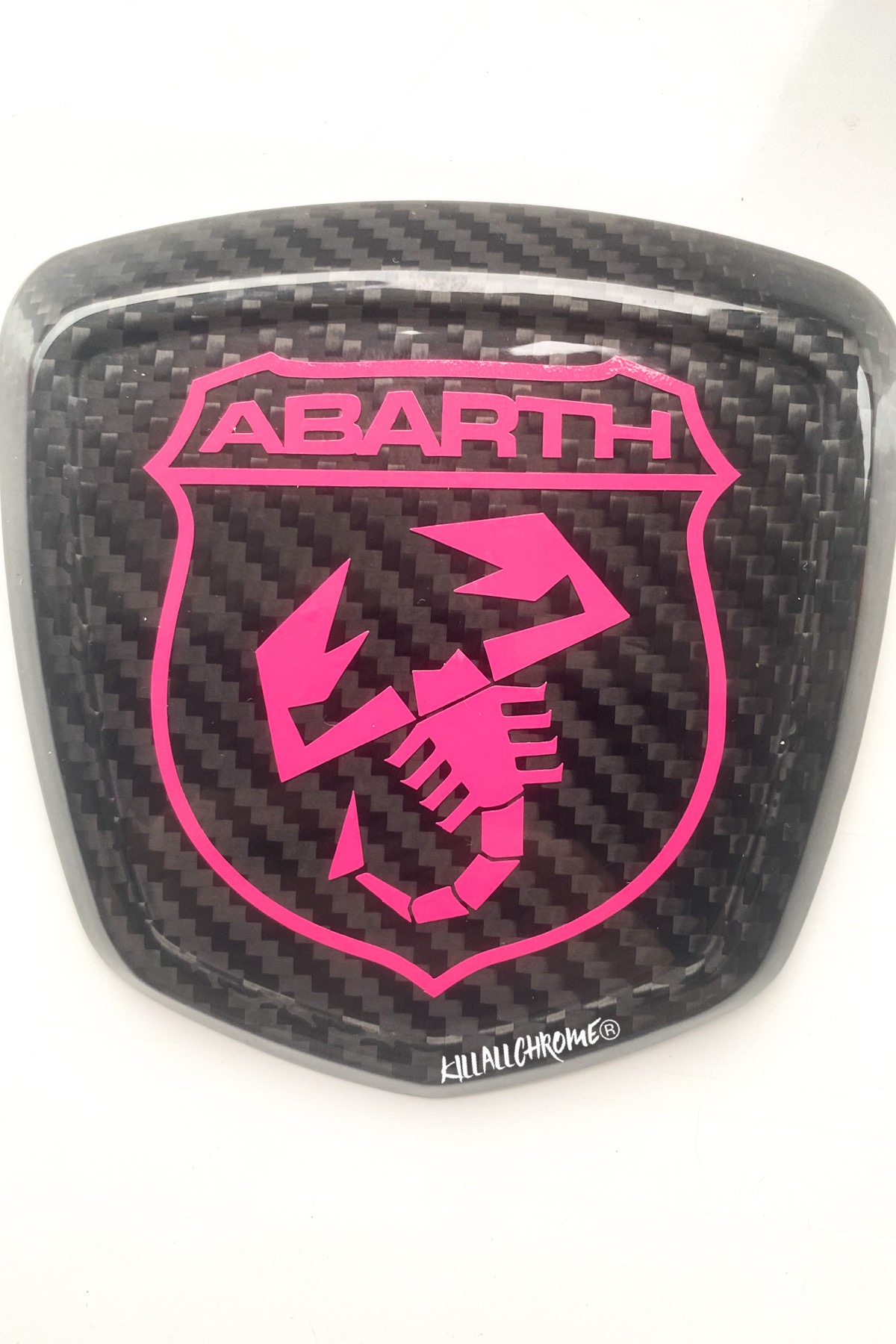 Full Custom Rear Badge Cover Fiat / 500 / Abarth / 595 – Genuine