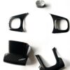 Series 4 Fiat 500 / Abarth Steering Wheel Trims - Carbon Fibre - Image 4