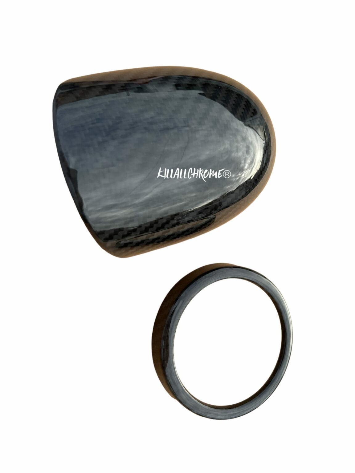 Boost Gauge Pod Covers Abarth Cowl Carbon Fibre 500 595 KillAllChrome®