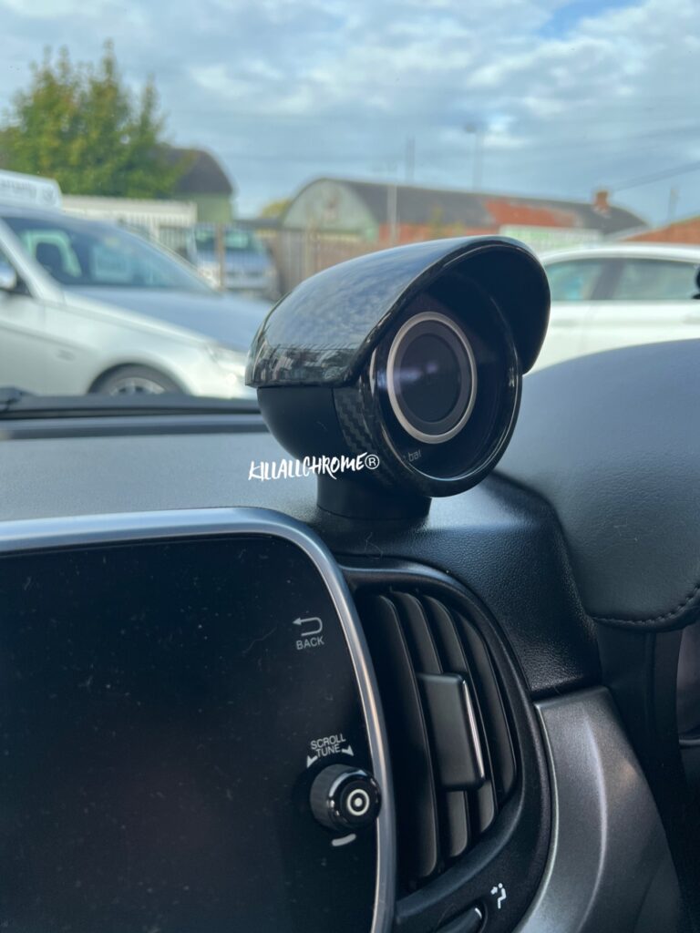 Boost Gauge Pod Covers Abarth Cowl Carbon Fibre 500 595 KillAllChrome®