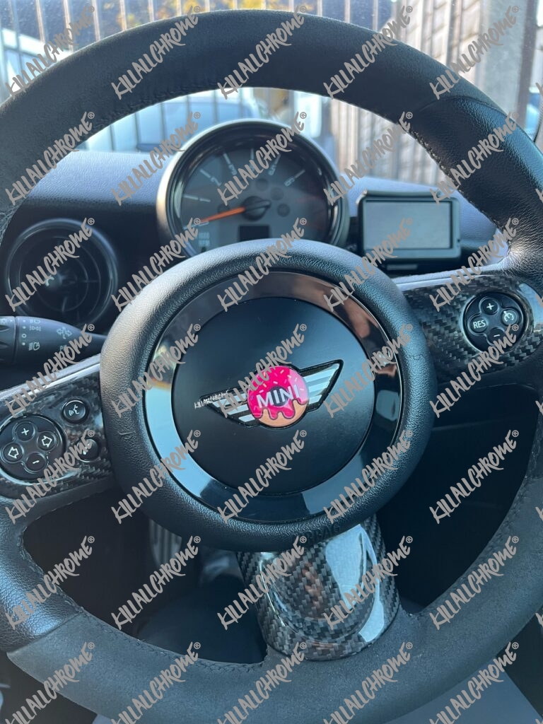 MINI Steering Wheel Badge Gel Sticker Doughnut KillAllChrome®