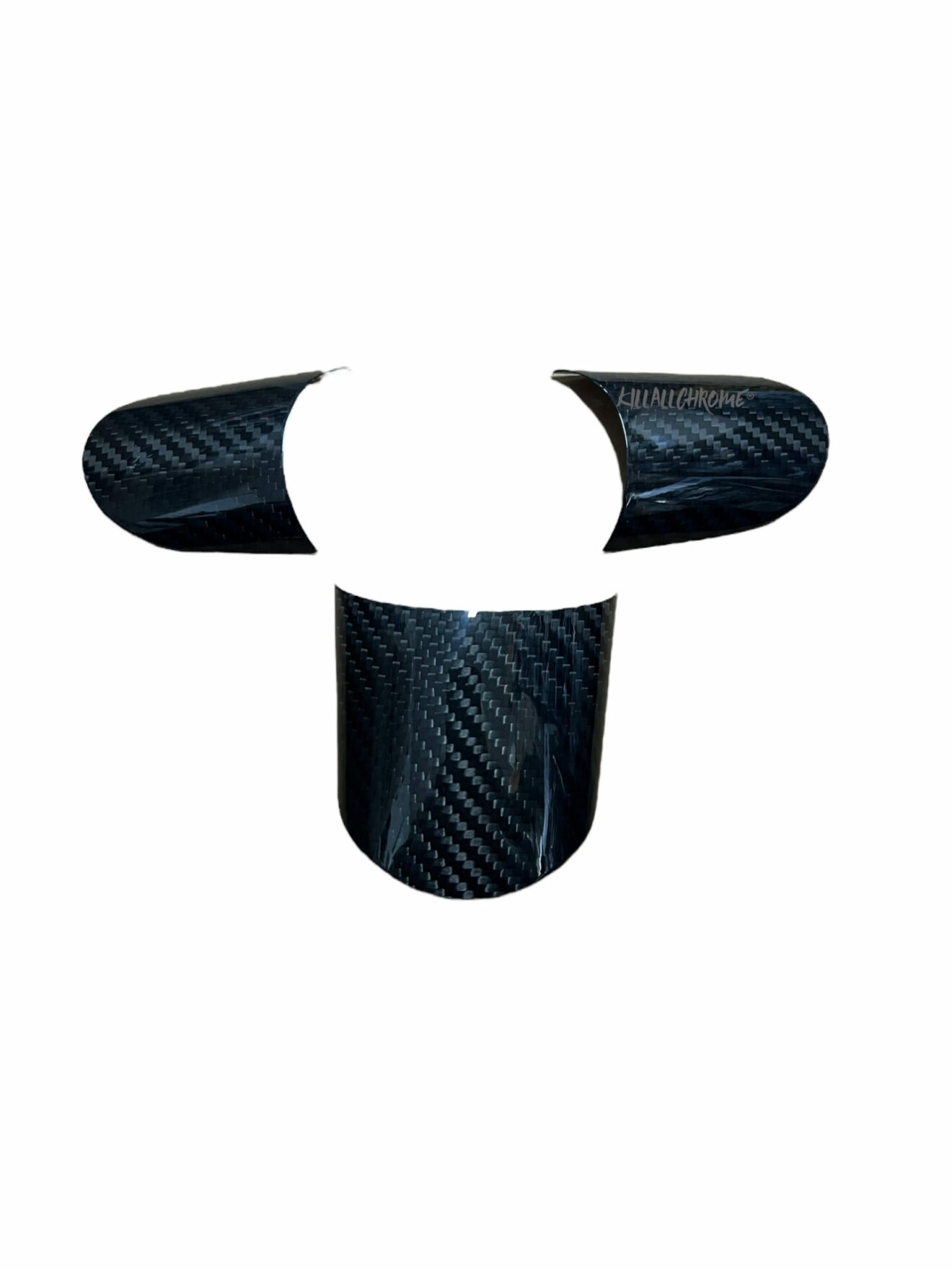 Mini Gen 1 Steering Wheel Spoke Covers R50 R52 R53 Genuine Carbon
