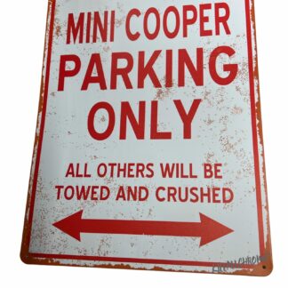 MINI Metal Parking Sign