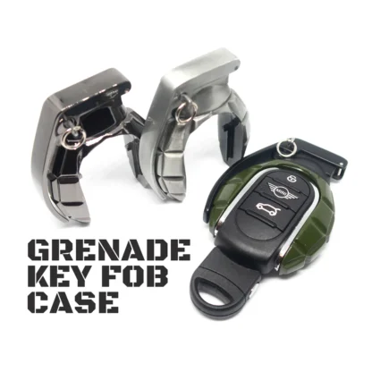 Grenade Key Fob Case - Black Chrome - F54 F55 F56 F57 F60