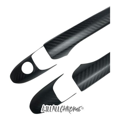 Door Handle Covers for Abarth / Fiat 500 / 595 Genuine Carbon Fibre - Image 14