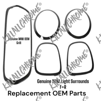 MINI OEM Genuine F55 F56 F57 Front Grill Surround + Front Rear Light Surround Replacements Genuine MINI