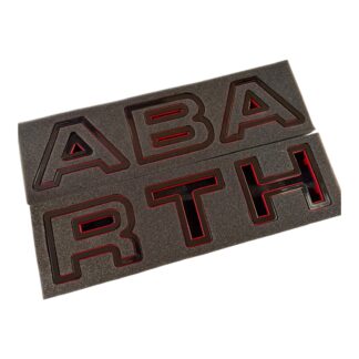 Abarth Series 4 Front Grill Lettering Clip On 500 595 695 Letters Grill Series 4 Restyling Plastic