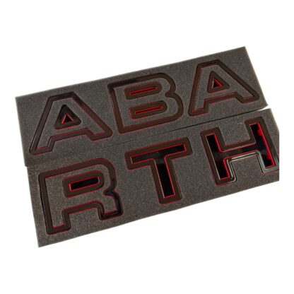 Abarth Series 4 Front Grill Lettering Clip On 500 595 695 Letters Grill Series 4 Restyling Plastic - Image 26