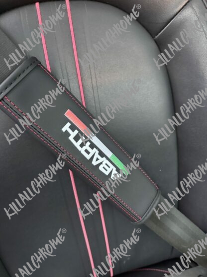 Abarth Seat Belt Pads Soft Material - Image 5