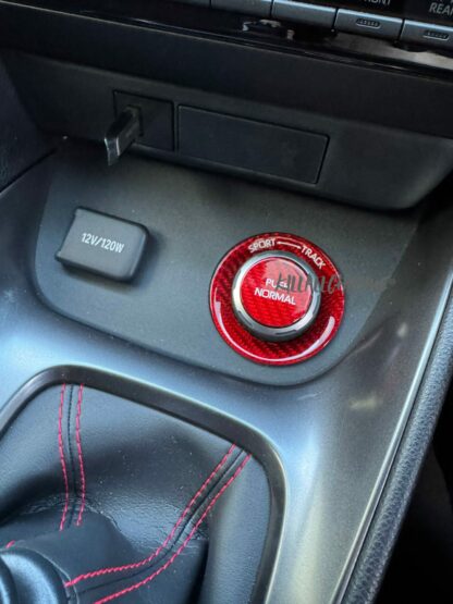 Toyota GR Yaris Sport Track + Push Normal Button Switch Genuine Carbon Fibre Covers 2 Piece - Image 13