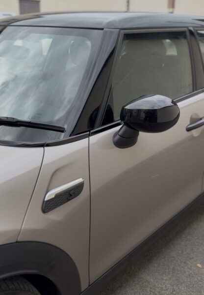 MINI F55 5 Door Stick On Black Chrome Strips for Belt Line 2015 - 2023 - Image 4