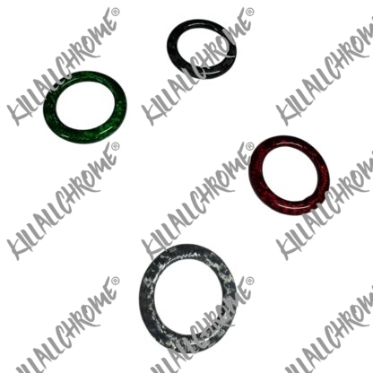 Abarth 500 / 595 / 695 Automatic Gear Ring Caps Genuine Carbon Fibre - Image 4