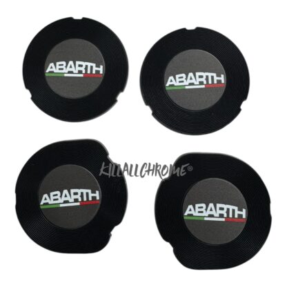 Cup Holder Inserts Fiat Abarth Series 4 2016 - 2023 500 595 695 Black