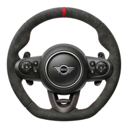 MINI JCW Pro F Series Alcantara Flat Bottom Steering Wheel Genuine OEM - Image 5