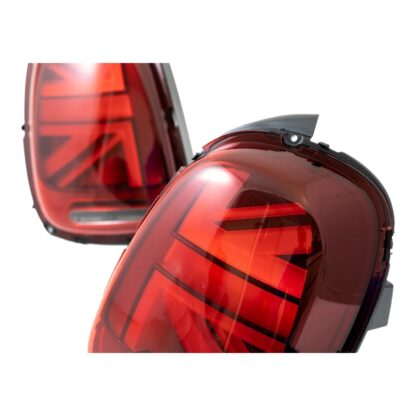 MINI GP3 F56 Union Jack Red Black Line Tinted Tail Lights 63219465869, 63219465870 GENUINE MINI OEM - Image 3