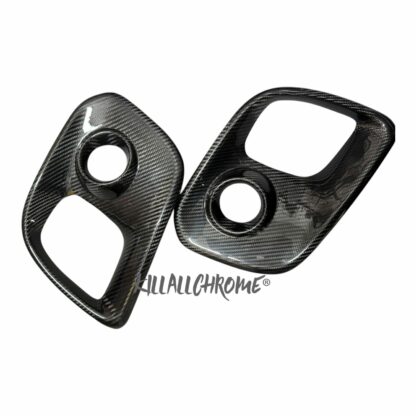 Abarth Front Fog Light Covers Series 4 500 595 695 Genuine Carbon Fibre PAIR - Image 5