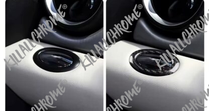 MINI Genuine Carbon Fibre Glove Box Button Surround Cover R55 R56 R57 R58 R59 - Image 8