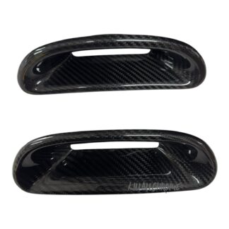 Set of 4 Stock Seat Inserts Genuine Carbon Fibre Abarth 500 595 695