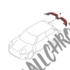 MINI F66 Chili Red Rear Spoiler Genuine Part Number 5125B3A341 - Image 2