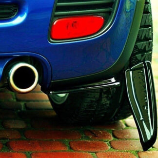 Rear Side Splitters Spat V.1 Mini Cooper R56 JCW Aero Kit Maxton Design Black R57 R58 R59