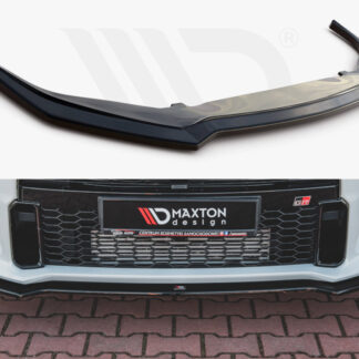 Front Splitter V1 Toyota GR Yaris MK4 (2020-) Maxton Design Gloss Black