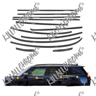 MINI F54 Clubman Stick On Black Chrome Strips for Belt Line 2014-2023