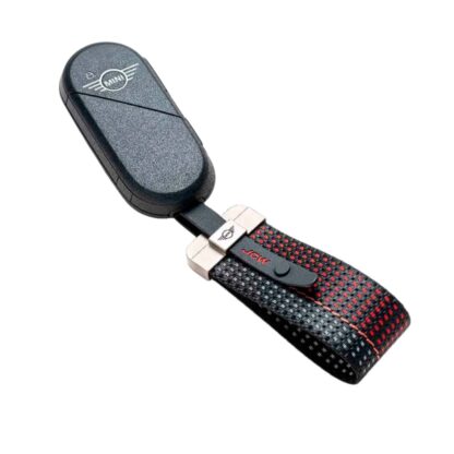 NEW MINI JCW Genuine Key Tag Black + Red 82205B30D98