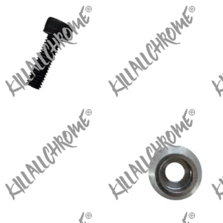 Fiat Abarth Tail Gate Strap Fitting Kit in Titanium