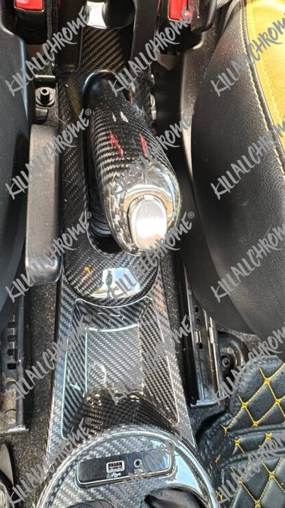 Abarth Series 4 Centre Console Front Cup Holder Cover Cowl - Genuine Carbon Fibre Series 4 Restyling - Image 13