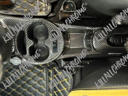 Abarth Series 4 Centre Console Front Cup Holder Cover Cowl - Genuine Carbon Fibre Series 4 Restyling - Image 11