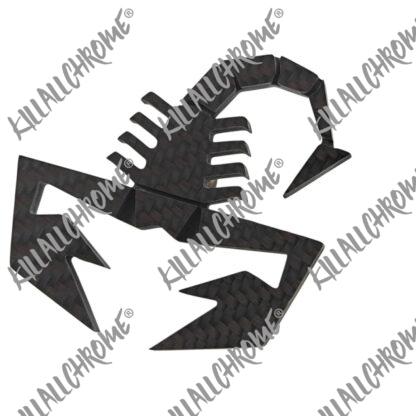 Abarth Rear Diffuser Scorpion Genuine Carbon Fibre (Screw on) - Image 6