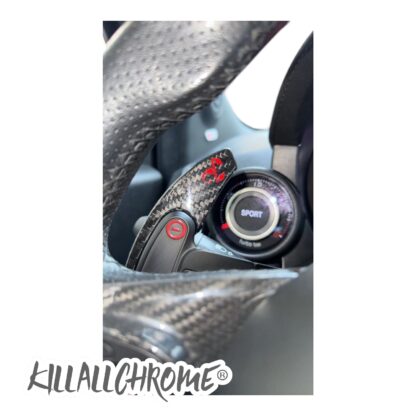 Paddle Shifter Cover Extensions Genuine Carbon Abarth 500 595 695 Automatic - Image 17