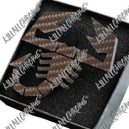 Abarth Rear Diffuser Scorpion Genuine Carbon Fibre (Screw on) - Image 3