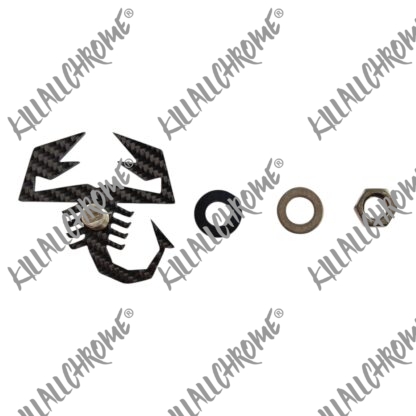 Abarth Rear Diffuser Scorpion Genuine Carbon Fibre (Screw on) - Image 2