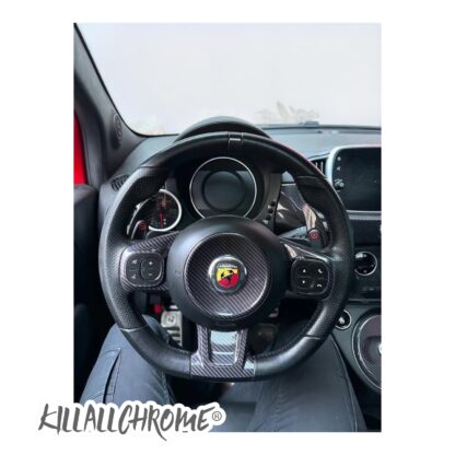 Paddle Shifter Cover Extensions Genuine Carbon Abarth 500 595 695 Automatic - Image 19