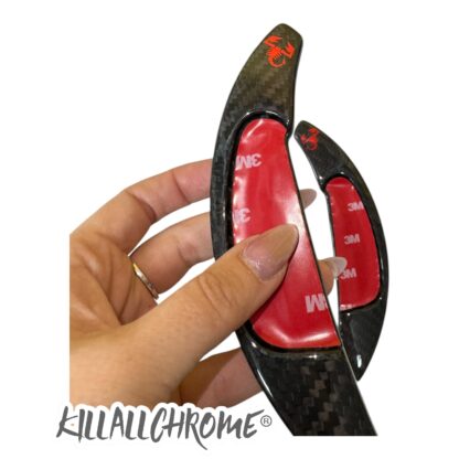 Paddle Shifter Cover Extensions Genuine Carbon Abarth 500 595 695 Automatic - Image 11