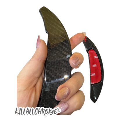 Paddle Shifter Cover Extensions Genuine Carbon Abarth 500 595 695 Automatic - Image 2