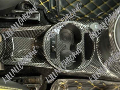 Abarth Series 4 Centre Console Front Cup Holder Cover Cowl - Genuine Carbon Fibre Series 4 Restyling - Image 12