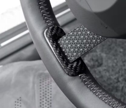 MINI Steering Wheel Trim Lower Spoke Cover Genuine Carbon Fibre Black F65 F66 F67 J01 J05 U25 - Image 7