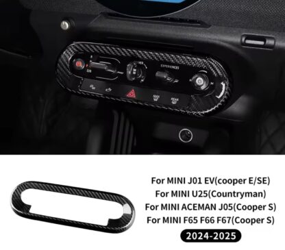 MINI Genuine Carbon Fibre Central Interior Control Button Cover J01 J05 U25 F65 F66 F67 - Image 8