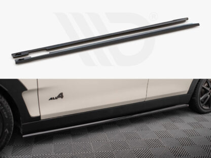 MINI F54 Clubman Facelift Maxton Design Side Skirt Splitters Gloss Black - Image 2